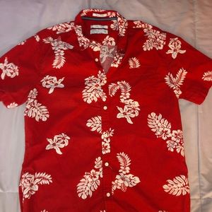 Button-Up Hawaiian print shirt